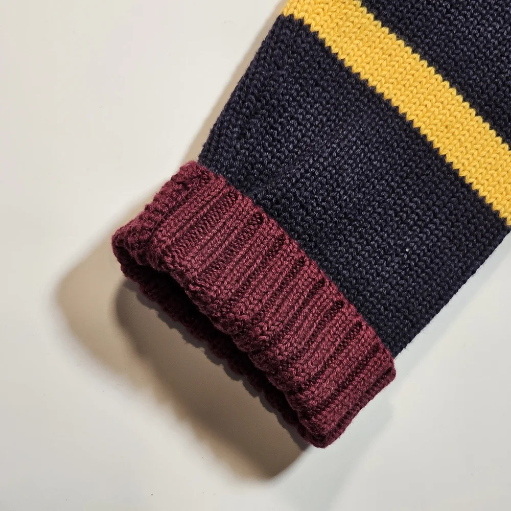 Ralph Lauren Polo Big Boys' Striped Patchwork Cotton Cardigan